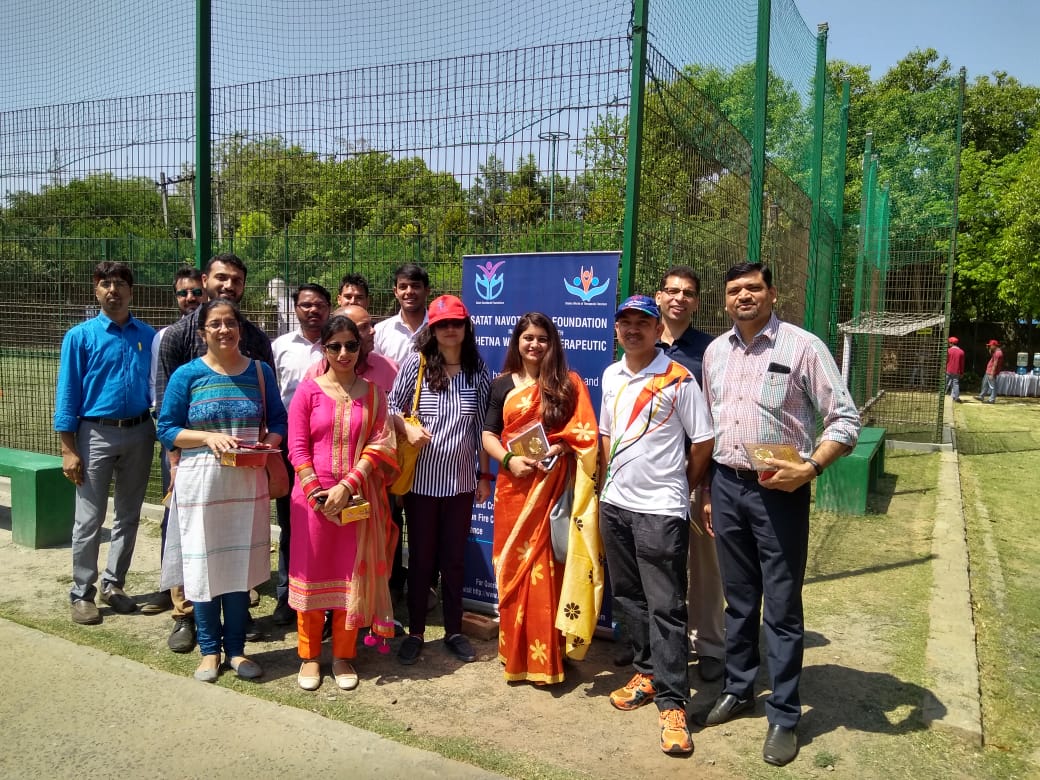 sports meet for differently abled organized on 18 th April at Tricky taka Football Ground Delhi