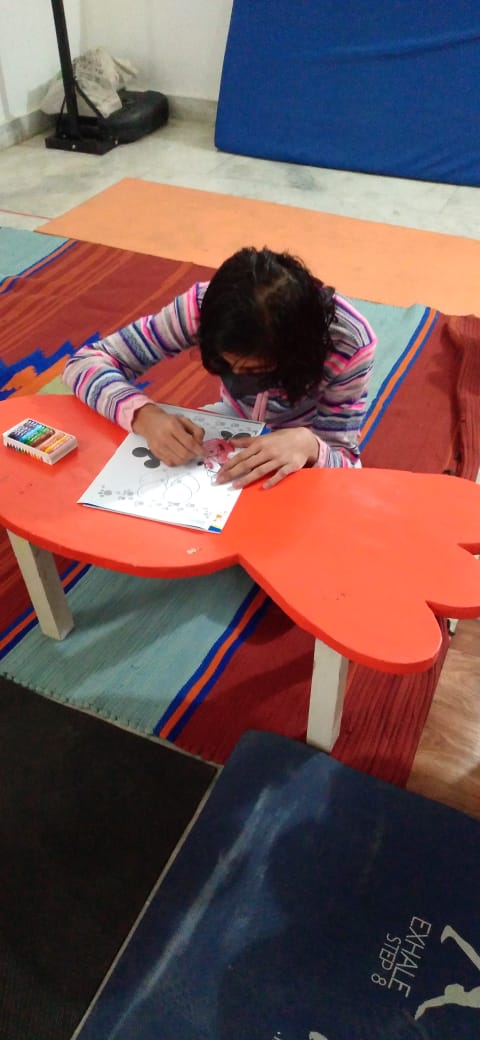 Drawing competition at Early Intervention and Sports Academy C 38 Nangal Dewat Vasant Kunj Delhi